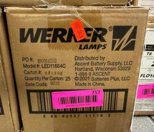 25CT BOX OF 14W T8 COOL WHITE ENERGY EFFICIENT BALLAST BYPASS LED TUBE LIGHT BULBS