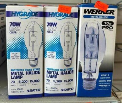 (15) 70W METAL HALIDE LIGHT BULBS