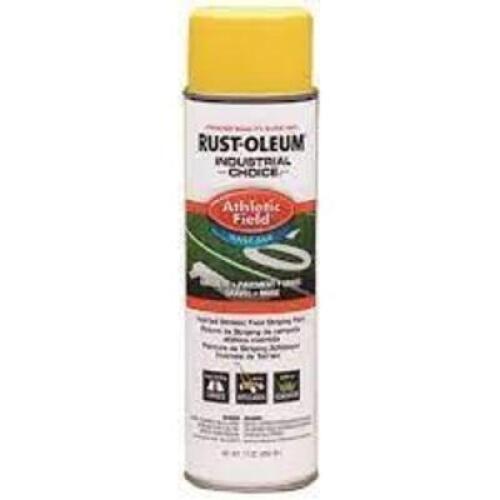 DESCRIPTION: (6) ATHLETIC FIELD STRIPING PAINT BRAND/MODEL: RUST-OLEUM INDUSTRIAL CHOICE #206045 INFORMATION: YELLOW RETAIL$: $11.84 SIZE: 17 OZ QTY: