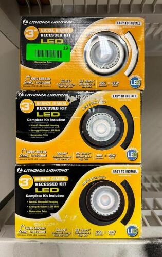 (3)- RECESSED LED LIGHT KITS
