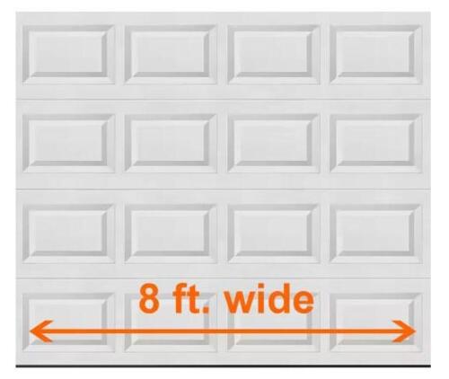 CLASSIC STEEL SHORT PANEL INSULATED WHITE GARAGE DOOR