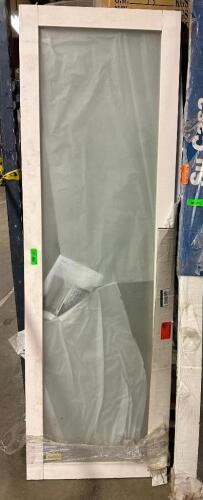 (2)- INTERIOR FROSTED GLASS CLOSET DOORS