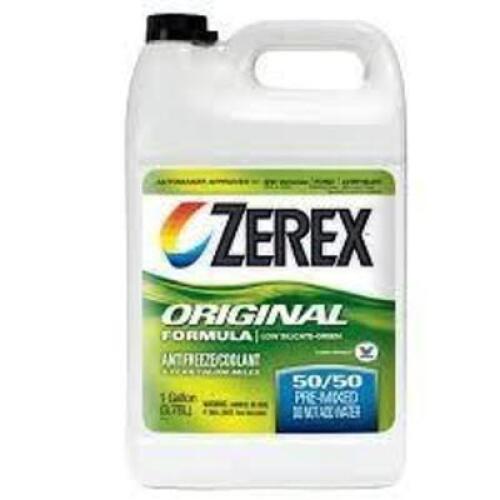 DESCRIPTION: (2) PREDILUTED READY TO USE ANTIFREEZE BRAND/MODEL: ZEREX ORIGINAL GREEN RETAIL$: $26.65 EA SIZE: 1 GALLON QTY: 2