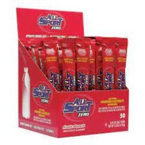 DESCRIPTION: (2) BOXES OF (50) PACKS OF SPORTS DRINK MIX CONCENTRATE BRAND/MODEL: ALL SPORT #491N15 INFORMATION: FRUIT PUNCH RETAIL$: $22.88 EA QTY: 2