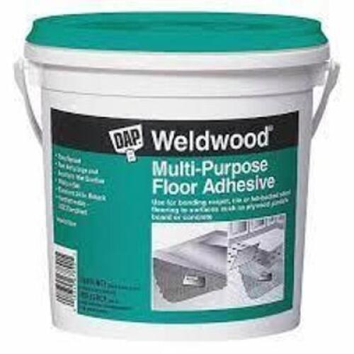 DESCRIPTION: (1) FLOORING ADHESIVE BRAND/MODEL: WELDWOOD #2PE38 INFORMATION: OFF WHITE RETAIL$: $28.61 EA SIZE: 32 FL OZ QTY: 1