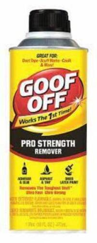DESCRIPTION: (6) ADHESIVE GREASE MARKER PAINT TAR REMOVER BRAND/MODEL: GOOF OFF #6XFF4 RETAIL$: $7.80 SIZE: 16 OZ QTY: 6