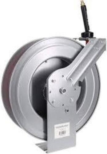DESCRIPTION: (1) SPRING RETURN HOSE REEL BRAND/MODEL: PRO SOURCE #2810035010PRO INFORMATION: SILVER SIZE: 3/8" X 50' RETAIL$: $241.08 EA QTY: 1