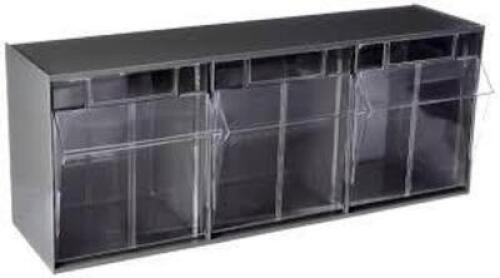 DESCRIPTION: (1) TIP OUT BIN ORGANIZERS INFORMATION: GRAY SIZE: 7-3/4" RETAIL$: $80.70 EA QTY: 1