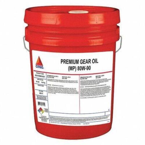DESCRIPTION: (1) MULTIPURPOSE LUBRICANT BRAND/MODEL: CITGO #33ME38 INFORMATION: 80W-90 RETAIL$: $103.50 SIZE: 5 GALLON QTY: 1