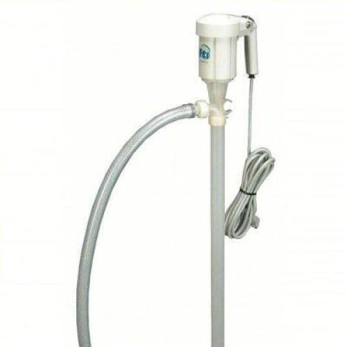DESCRIPTION: (1) ELECTRIC OPERATED DRUM PUMP BRAND/MODEL: FINISH THOMPSON #5FZU7 SIZE: 1/3 HP MOTOR HP, 55 GAL FOR CONTAINER SIZE, 110V AC, EF RETAIL$