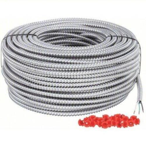 DESCRIPTION: (1) METAL CLAD ARMORED CABLEBRAND/MODEL: SOUTHWIRE #20KZ54INFORMATION:&nbsp;Silver, 2 with Insulated CU Ground Conductors, SolidSIZE: 12 AWG X 250'RETAIL$: $367.58 EAQTY: 1