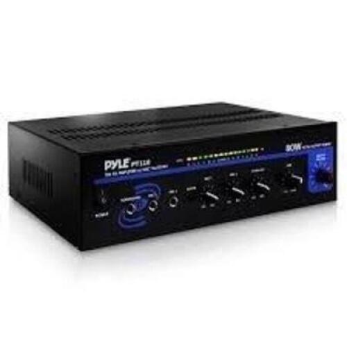 DESCRIPTION: (1) MICROPHONE PA MONO AMP BRAND/MODEL: PYLE #PT110 SIZE: 80 WATT RETAIL$: $86.49 EA QTY: 1