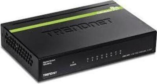 DESCRIPTION: (1) 8 PORT GIGABIT GREENNET SWITCH BRAND/MODEL: TRENDNET TEG-S80G RETAIL$: $39.99 QTY: 1