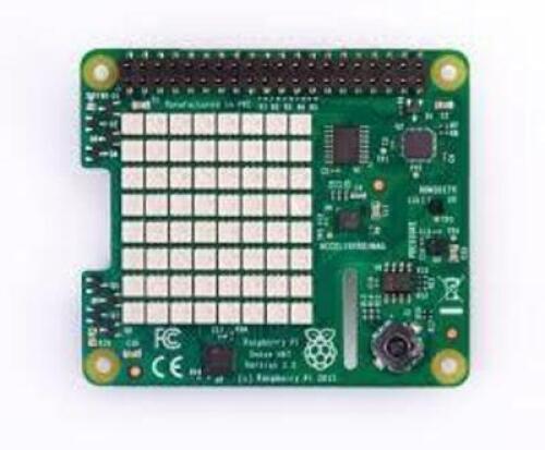 DESCRIPTION: (1) SENSOR ADD-ON BOARD FOR RASPBERRY Pi BRAND/MODEL: RASPERRY Pi SENSE HAT RETAIL$: $36.58 QTY: 1