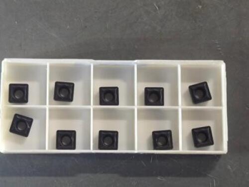 DESCRIPTION: (10) CARBIDE DRILL INSERTS BRAND/MODEL: SECO SCGX07P2 RETAIL$: $228.00 QTY: 10