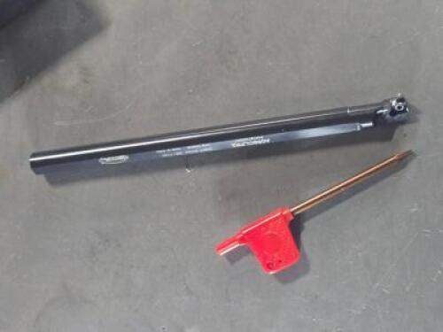 DESCRIPTION: (1) INDEXABLE BORING BAR BRAND/MODEL: HERTEL A06SCLPR SIZE: 0.48 MIN BORE 3/8" SD RETAIL$: $107.56 QTY: 1