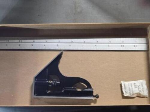 DESCRIPTION: (1) (2) PEICE COMBINATION SQUARE SET BRAND/MODEL: STARRETT 56396 SIZE: 12" RETAIL$: $168.12 QTY: 1