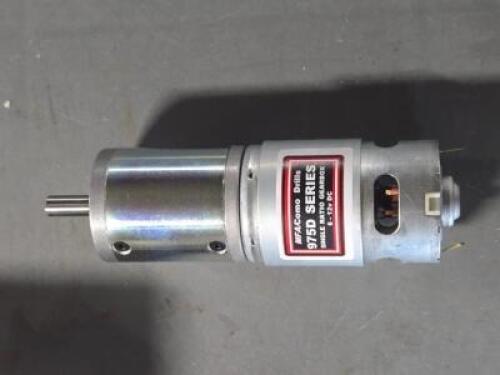 DESCRIPTION: (2) PLANETARY EPICYLIC PLANETARY GEARED MOTORS BRAND/MODEL: MFA 975D5041 SIZE: 504:1 RATIO 6-12V 14RPM RETAIL$: $106.32 QTY: 2