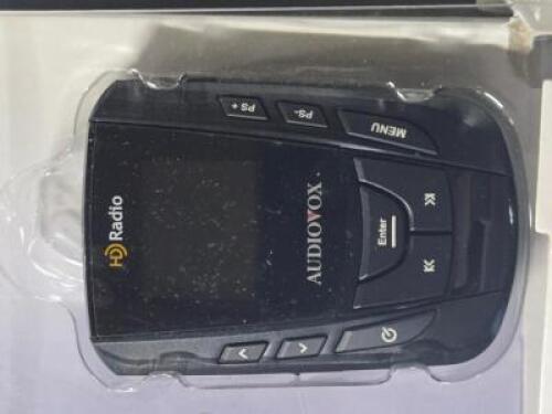 DESCRIPTION: (1) PORTABLE HD/FM RADIO BRAND/MODEL: AUDIOVOX iHD-P01A RETAIL$: $59.95 QTY: 1