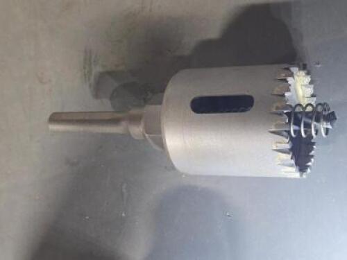 DESCRIPTION: (1) CARBIDE TIPPED HOLE SAW BRAND/MODEL: RELTON STHS-36 SIZE: 2-1/4" DIA 2" DOC RETAIL$: $153.07 QTY: 1