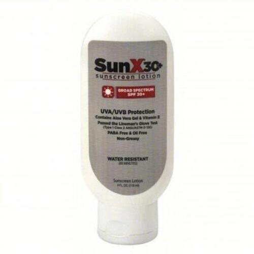 DESCRIPTION: (1) BOXES OF (12) BOTTLES OF SUNSCREEN LOTION BRAND/MODEL: SUNX30+ #1PBT3 SIZE: 4 OZ RETAIL$: $120.00 EA QTY: 1