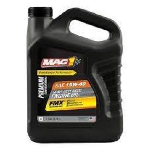 DESCRIPTION: (1) HEAVY DUTY DIESEL ENGINE OIL BRAND/MODEL: MAG1 #SAE 15W-40 SIZE: 1 GALLON RETAIL$: $21.27 EA QTY: 1