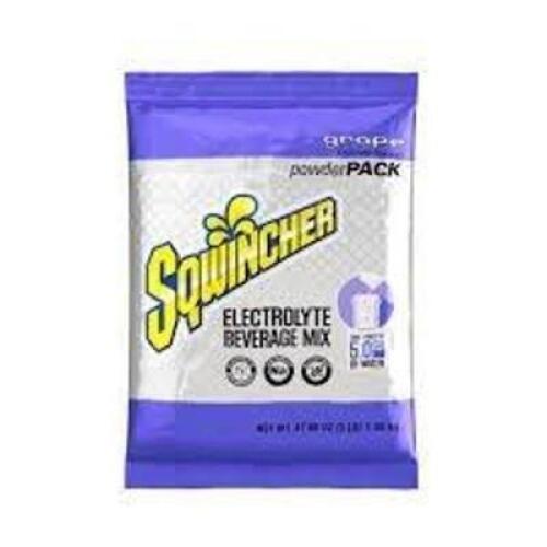 DESCRIPTION: (2) CONCENTRATED SPORTS DRINK POWDERBRAND/MODEL: SQWINCHERINFORMATION: GRAPESIZE: MAKES 5 GALLONRETAIL$: $10.00 EAQTY: 2