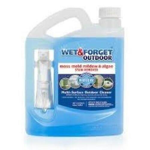DESCRIPTION: (2) MOLD AND MILDEW REMOVERBRAND/MODEL: WET AND FORGET #61CZ54INFORMATION: HOSE END CONNECTION BOTTLESIZE: 1.5 QTRETAIL$: $55.72 EAQTY: 2