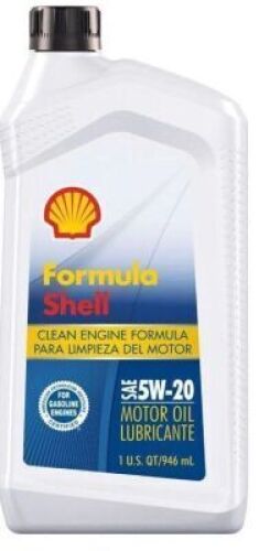 DESCRIPTION: (6) ENGINE OIL BRAND/MODEL: FORMULA SHELL SIZE: 5W-20 1 QT RETAIL$: $8.00 EA QTY: 6