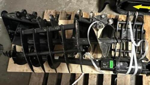 (8) PIECE MINI SKID STEER ATTACHMENT SET.