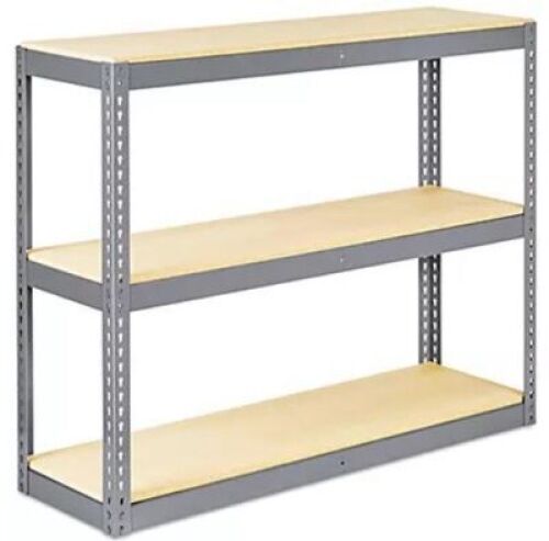 DESCRIPTION: (1) SHELVING STORAGE SYSTEM INFORMATION: GRAY AND WOOD SIZE: 72" x 24" x 5/8" RETAIL$: $490.00 TOTAL QTY: 1
