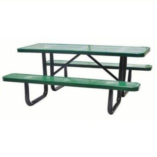 DESCRIPTION: (1) PICNIC TABLE BRAND/MODEL: PRODUCT NUMBER #4HUW1 INFORMATION: GREEN, THERMOPLASTIC COATED, PERFORATED METAL SIZE: 29-5/8" H X 72" W X