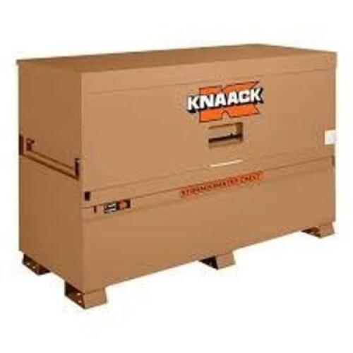 DESCRIPTION: (1) PIANO STYLE JOBSITE STORAGE BOX BRAND/MODEL: KNAACK #90 INFORMATION: BROWN SIZE: 72" X 30" X 49" RETAIL$: $1911.85 EA QTY: 1