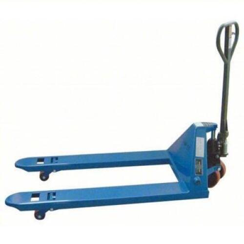 DESCRIPTION: (1) GENERAL PURPOSE MANUAL PALLET JACK BRAND/MODEL: PRODUCT NUMBER #12U124 INFORMATION: 3,800 LB LOAD CAPACITY, BLUE SIZE: 48 IN X 6 IN,