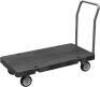 DESCRIPTION: (1) PLATFORM TRUCK, REMOVABLE HANDLE BRAND/MODEL: AKRO-MILLS INFORMATION: BLACK, PLASTIC PLATFORM, STEEL FRAME RETAIL$: $673.94 EA QTY: 1