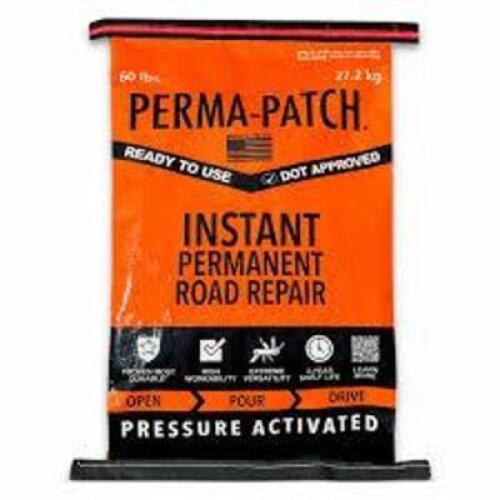 DESCRIPTION: (7) BAGS OF COLD PATCH BRAND/MODEL: PERMA-PATCH #3ZC17 INFORMATION: BLACK SIZE: 60 LB RETAIL$: $39.23 EA QTY: 7