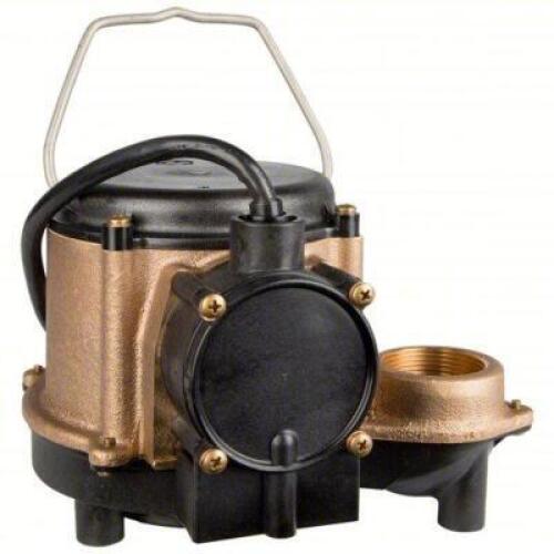 DESCRIPTION: (1) AUTOMATIC BRONZE SUMP PUMP BRAND/MODEL: LITTLE GIANT #800T97 INFORMATION: 1/3 HP: 1/3, INTEGRAL DIAPHRAGM, 10 IN MIN. SUMP PIT DIA. R