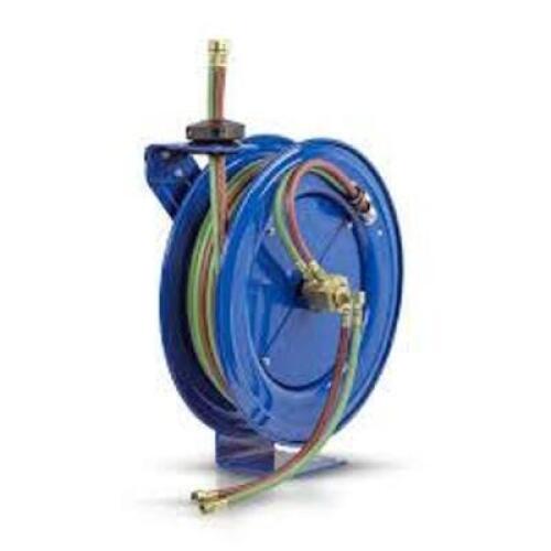 DESCRIPTION: (1) WELDING HOSE SPRING RETURN REEL BRAND/MODEL: COXREELS #SHW-N-150 INFORMATION: BLUE SIZE: 4" X 50' RETAIL$: $597.00 EA QTY: 1