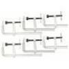 DESCRIPTION: (1) SET OF (6) CLAMPSBRAND/MODEL: BESSEY #44ZL53INFORMATION: HEAVY DUTY, SLIDING T HANDLE, 2660 LB CLAMPING FORCESIZE: 16" JAW OPENINGRETAIL$: $506.51 EAQTY: 1