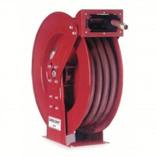 DESCRIPTION: (1) SPRING RETURN HOSE REEL BRAND/MODEL: REELCRAFT #4NA88 INFORMATION: RED, 250 PSI MAX SIZE: 50' X 1" ID RETAIL$: $1125.32 EA QTY: 1
