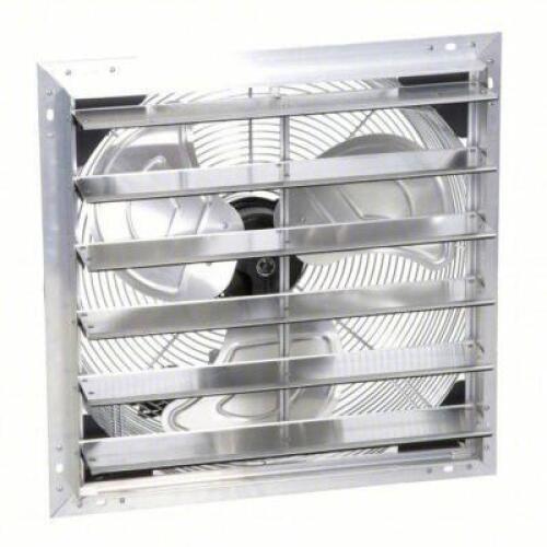 DESCRIPTION: (1) SHUTTER MOUNT EXHAUST FAN BRAND/MODEL: AIRMASTER FAN #46Z430 INFORMATION: OPEN DRIP PROOF, 2 SPEED, 1 PHASE, 115 V AC SIZE: 20" BLADE