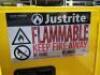 DESCRIPTION: (1) FLAMMABLES STORAGE CASEBRAND/MODEL: JUSTRITE #RM09198SIZE: 12 GALLON,&nbsp;APPROX 8" X 17" X 22"RETAIL$: $803.00 EAQTY: 1 - 3
