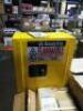 DESCRIPTION: (1) FLAMMABLES STORAGE CASEBRAND/MODEL: JUSTRITE #RM09198SIZE: 12 GALLON,&nbsp;APPROX 8" X 17" X 22"RETAIL$: $803.00 EAQTY: 1 - 4
