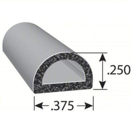 DESCRIPTION: (1) RUBBER SEAL BRAND/MODEL: TRIM LOK #804AE8 INFORMATION: BLACK SIZE: 100 FT OVERALL LG, 3/8 IN OVERALL WD, 1/4 IN OVERALL HT RETAIL$: $