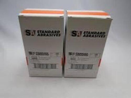DESCRIPTION: (2) BOXES OF (50) CLICK ON QUICK CHANGE DISCS BRAND/MODEL: STANDARD ABRASIVES #572505 INFORMATION: 60 GRIT, ALUMINUM OXIDE, ONE BOX IS ON