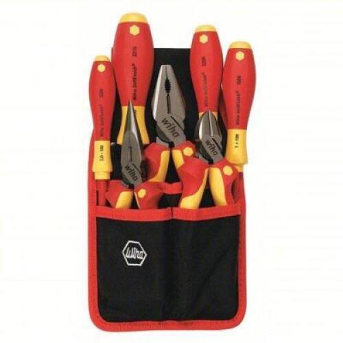 DESCRIPTION: (1) INSULATED TOOL KIT BRAND/MODEL: WIHA #26X232 INFORMATION: INSULATED, DRIVERS AND BITS, PLIERS, TOOL POUCH SIZE: 7 PIECES RETAIL$: $16