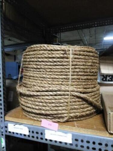 DESCRIPTION: (1) SPOOL OF ROPEBRAND/MODEL: SEE INSPECTIONSIZE: APPROX 1/2" X 100'QTY: 1