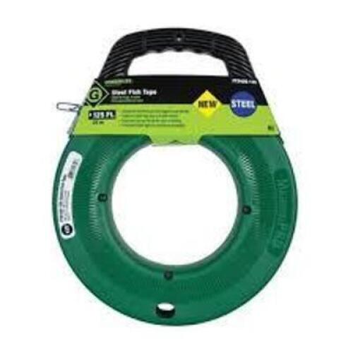 DESCRIPTION: (1) ROLL OF FISH TAPE BRAND/MODEL: GREENLEE #FTS438-125 INFORMATION: STEEL SIZE: 125' X 1/8" RETAIL$: $71.23 EA QTY: 1