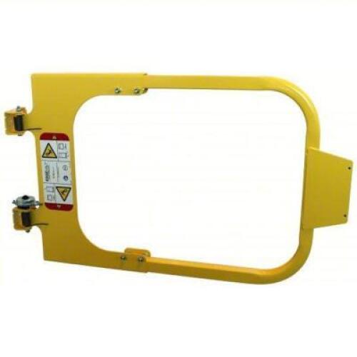 DESCRIPTION: (1) SELF CLOSING SAFETY GATES BRAND/MODEL: PS INDUSTRIES #795N71 INFORMATION: YELLOW, STEEL, ADJUSTABLE SIZE: 30" TO 40" RETAIL$: $282.04