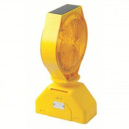 DESCRIPTION: (1) SOLAR BARRICADE LIGHT BRAND/MODEL: PRODUCT NUMBER #12R462 INFORMATION: SOLAR, SWITCH KEY, YELLOW, A/C, AMBER, LED SIZE: 7 1/8 IN OVER